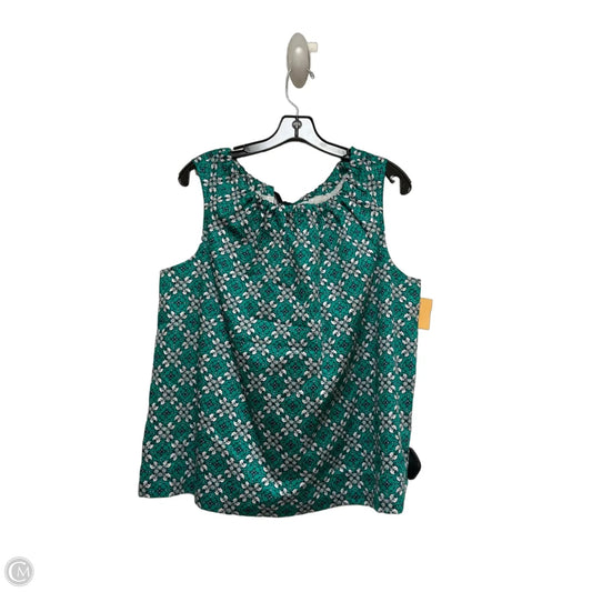 Top Sleeveless By Vineyard Vines In Green, Size: Xl