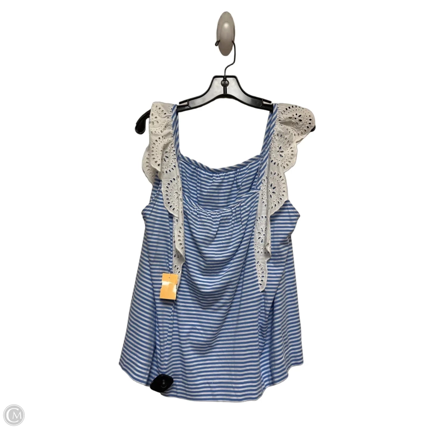 Top Sleeveless By Vineyard Vines In Striped Pattern, Size: L