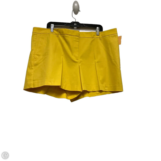 Shorts By Ann Taylor In Yellow, Size: 18