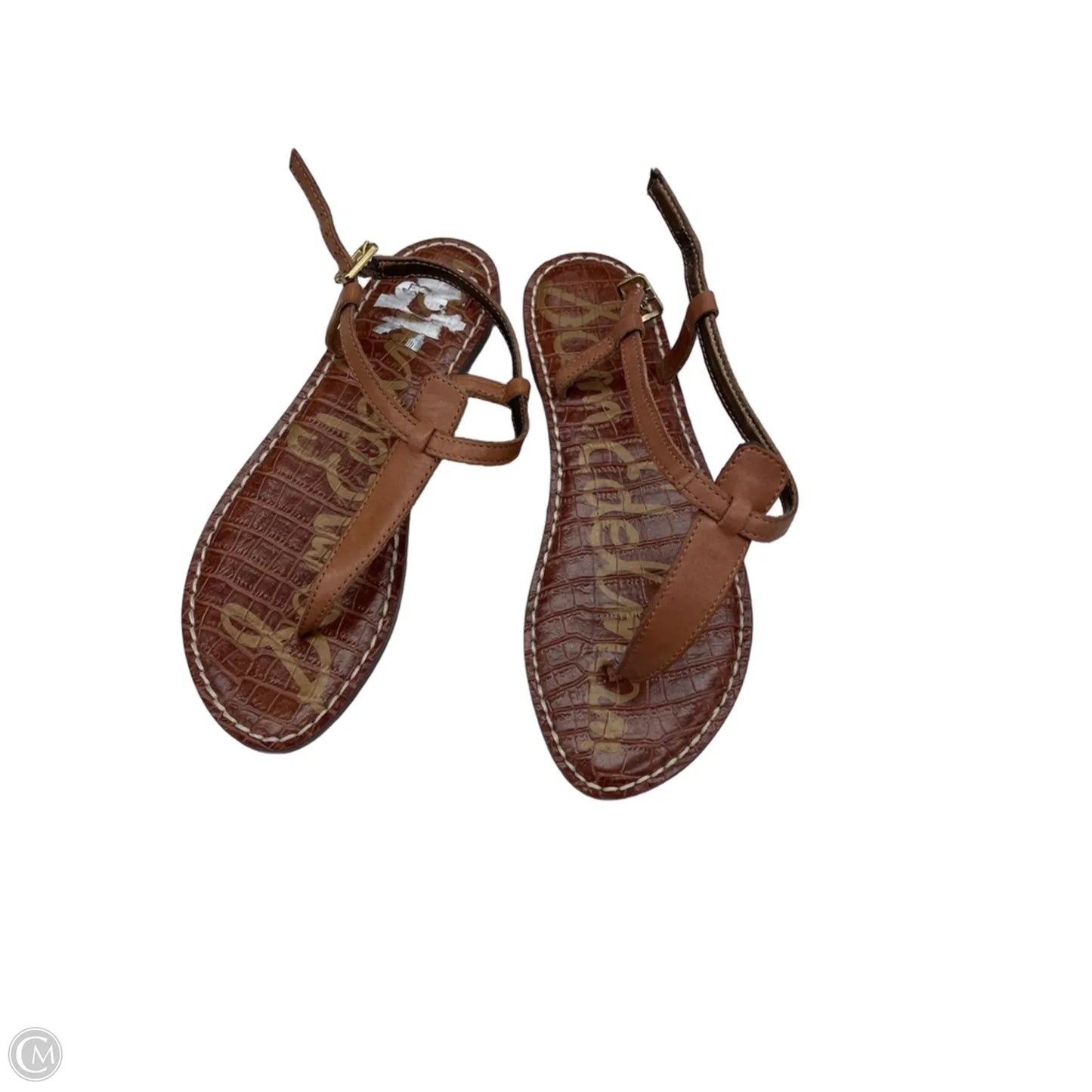 Sandals Flats By Sam Edelman In Brown & Tan, Size: 5.5