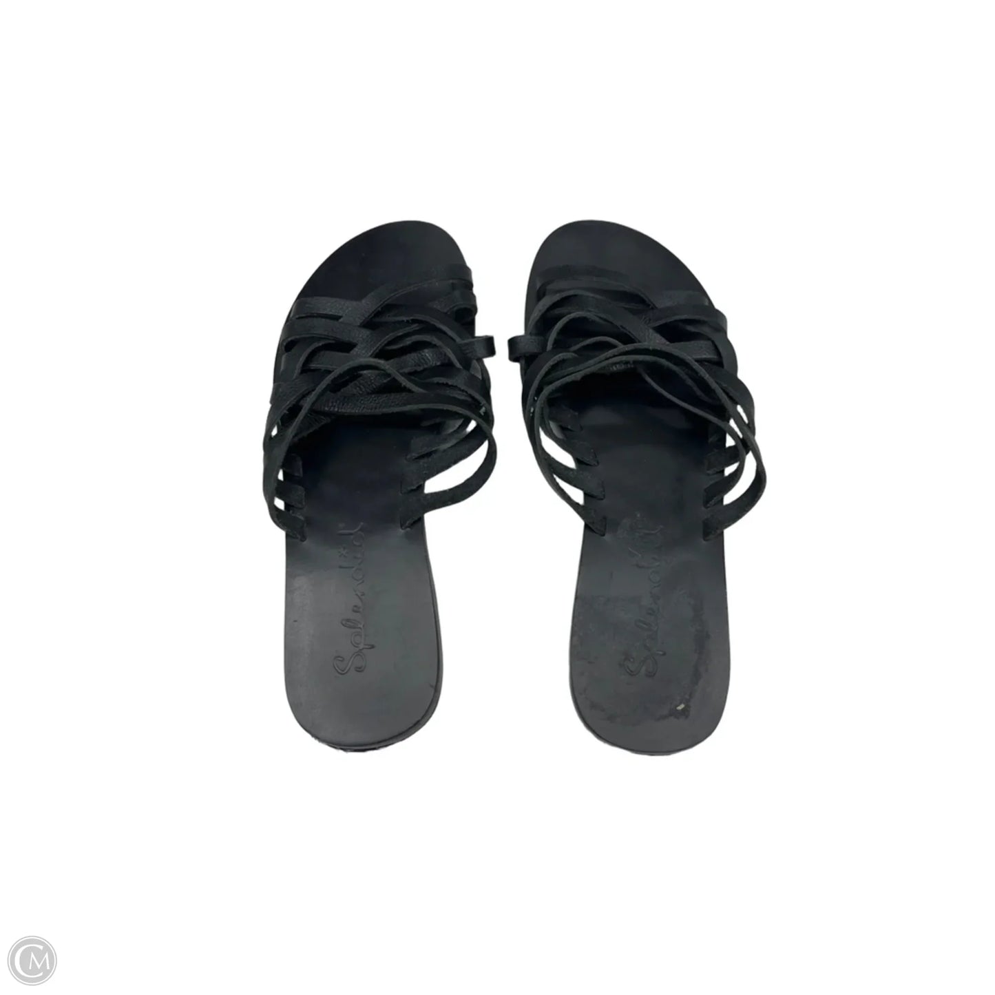 Sandals Flats By Splendid In Black, Size: 6