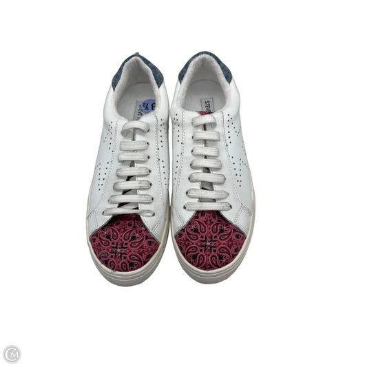 Shoes Sneakers By Steve Madden In Blue Red & White, Size: 8.5