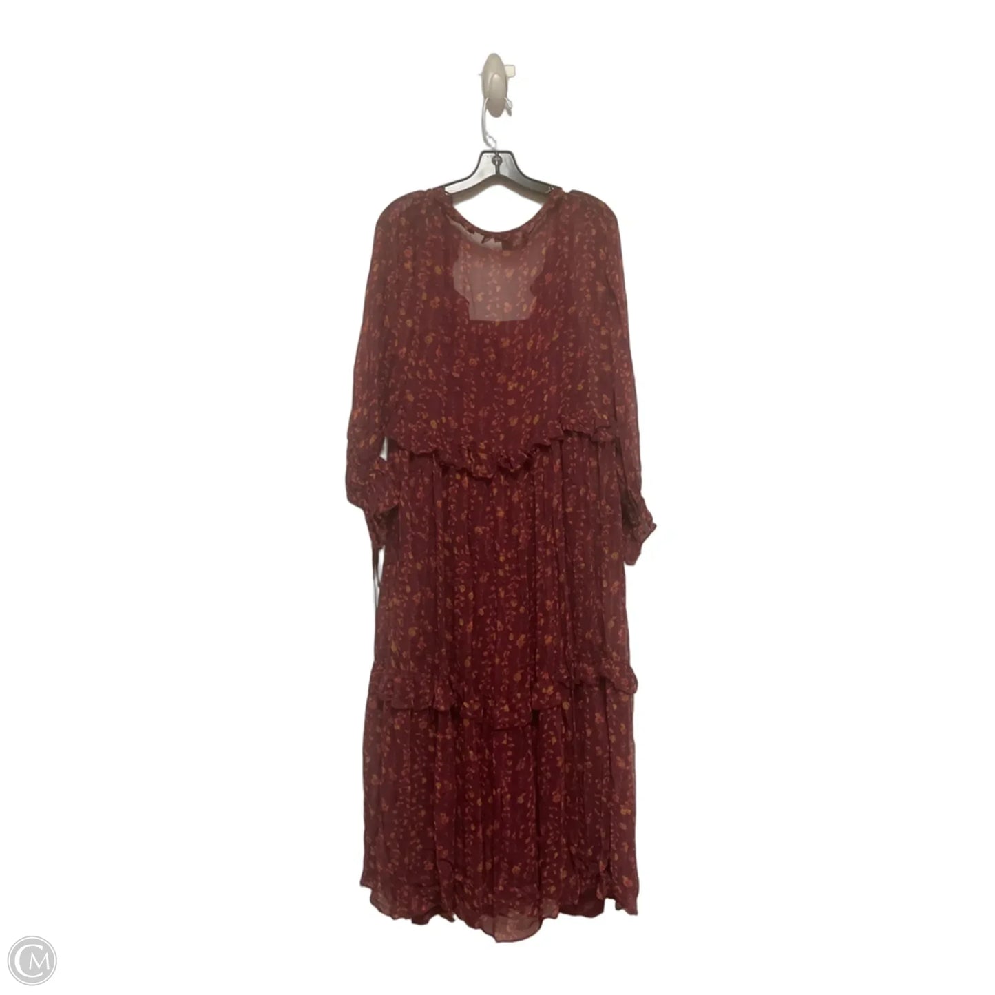 Dress Casual Midi By Sundance In Maroon, Size: S
