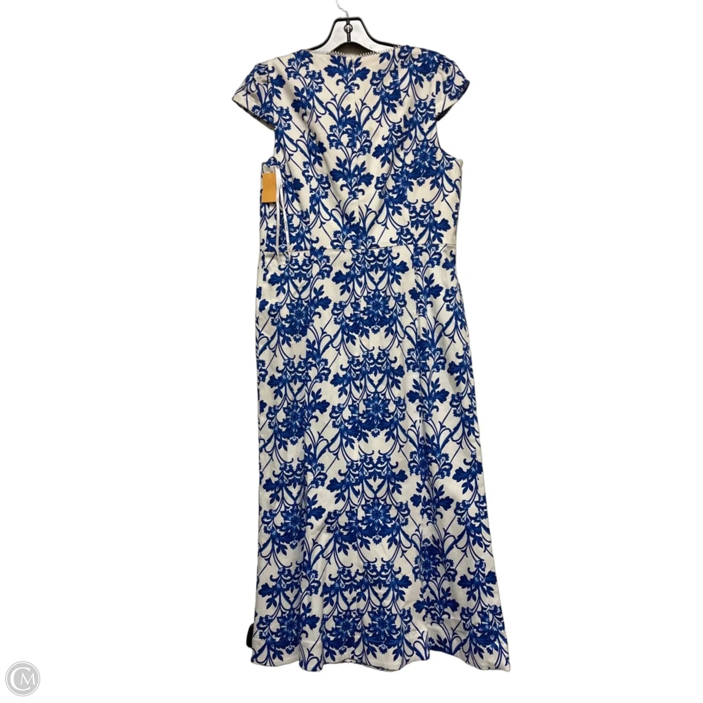 Dress Casual Midi By Anne Klein In Blue & White, Size: M