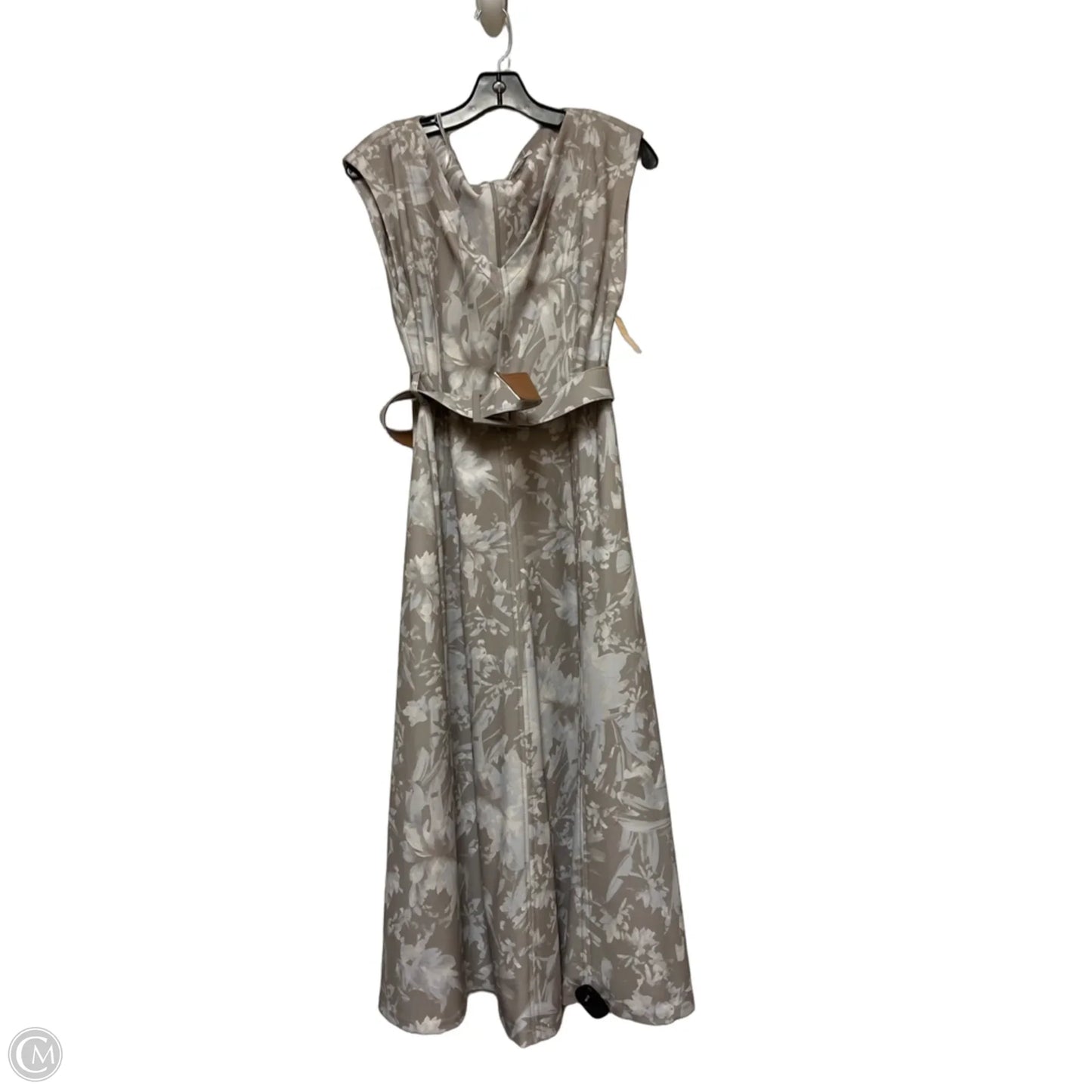 Dress Casual Maxi By Calvin Klein In Taupe, Size: M