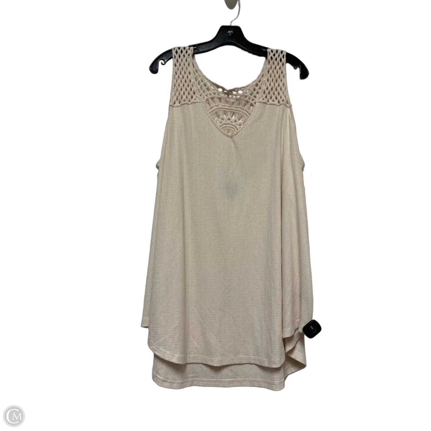 Top Sleeveless By Torrid In Tan, Size: 3x