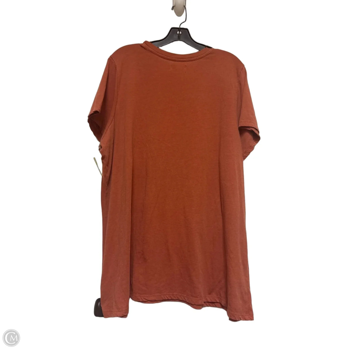 Top Short Sleeve Basic By Lane Bryant In Orange, Size: 3x