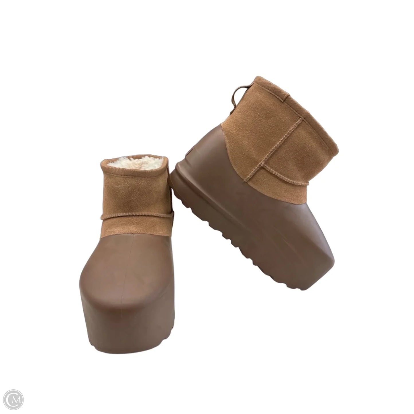Boots Designer By Ugg In Brown, Size: 10