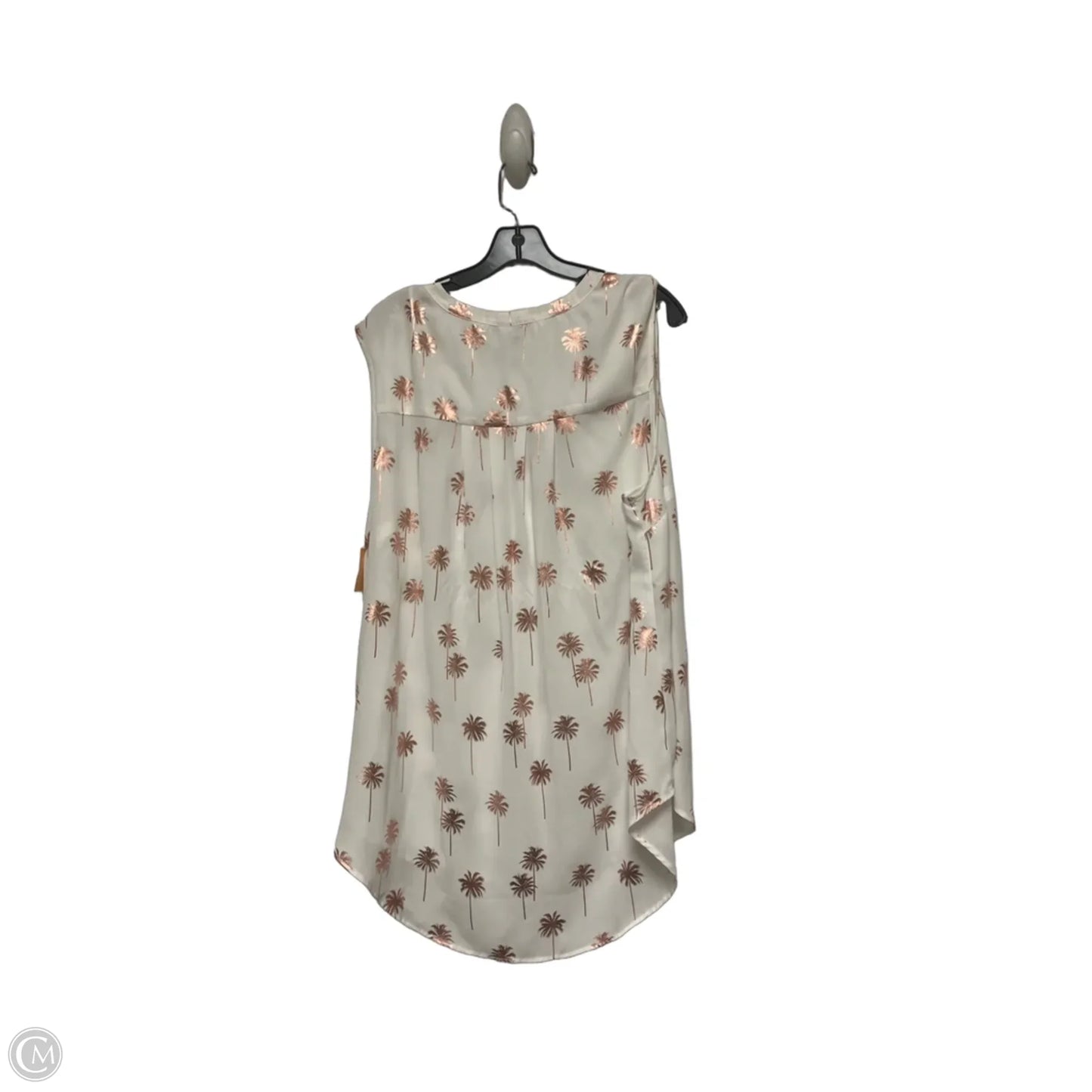 Top Sleeveless By Torrid In Pink & White, Size: 2x