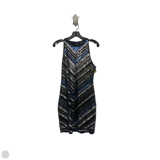 Dress Party Short By Express In Black & Blue, Size: S