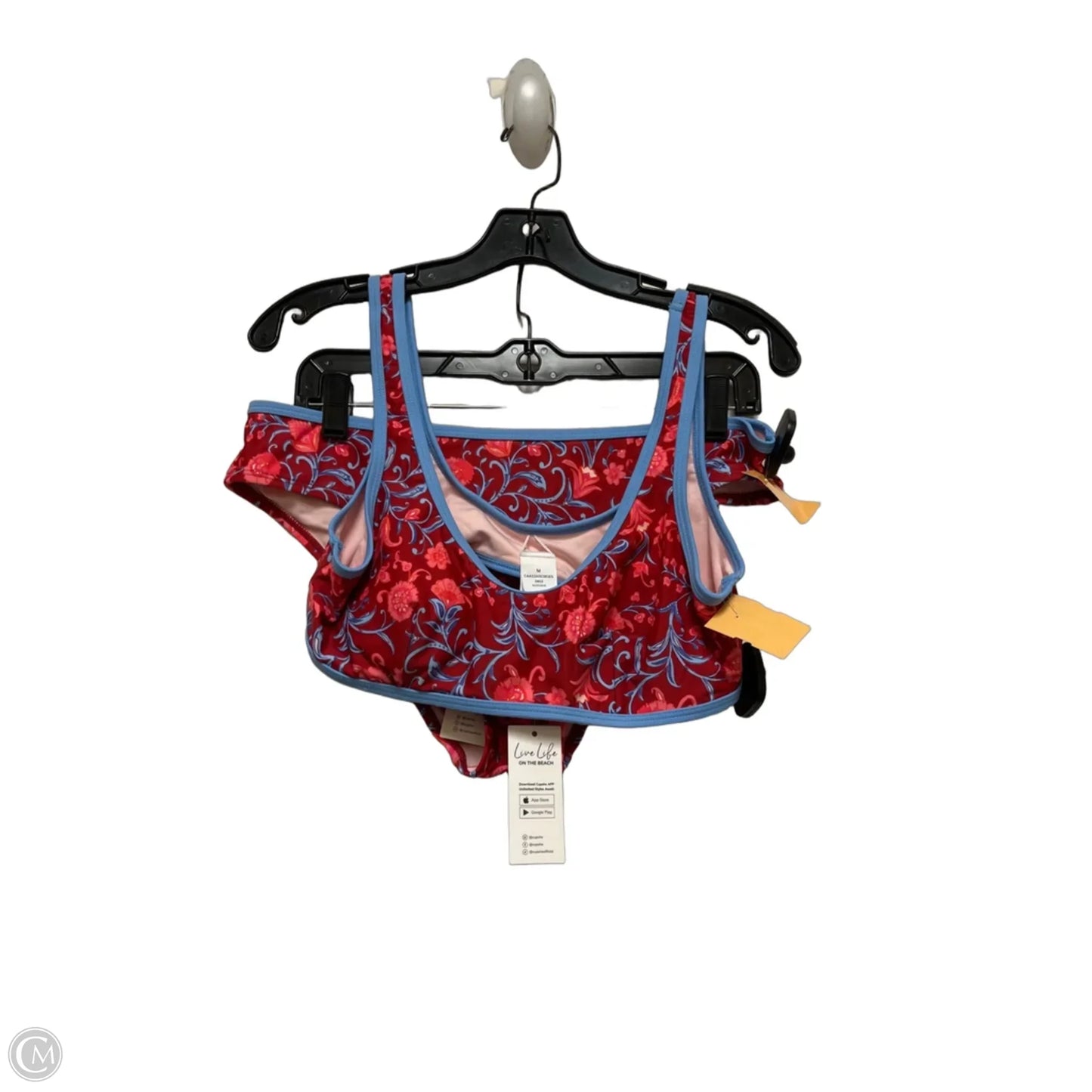 Swimsuit 2pc By Cupshe In Blue & Red, Size: L