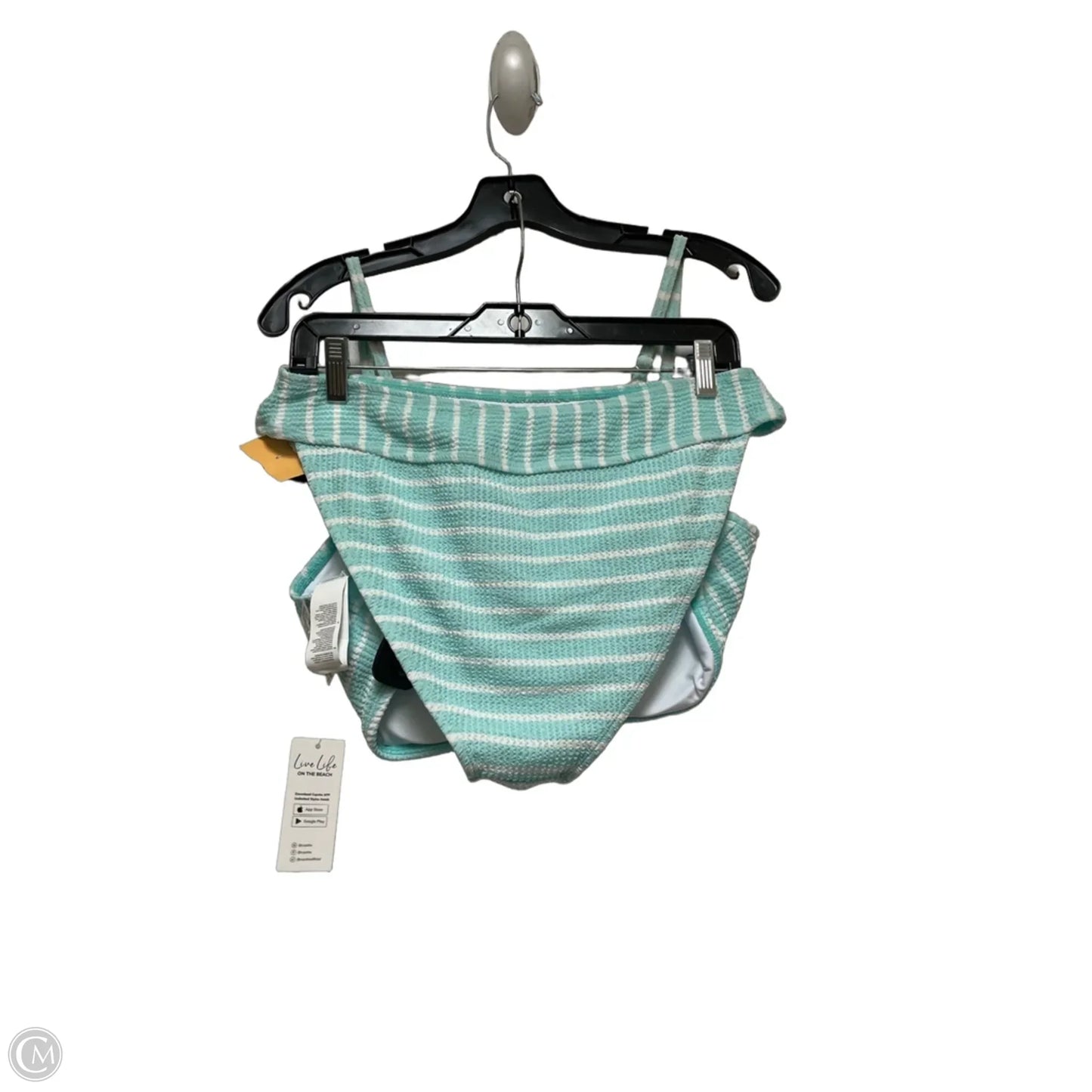 Swimsuit 2pc By Cupshe In Striped Pattern, Size: L