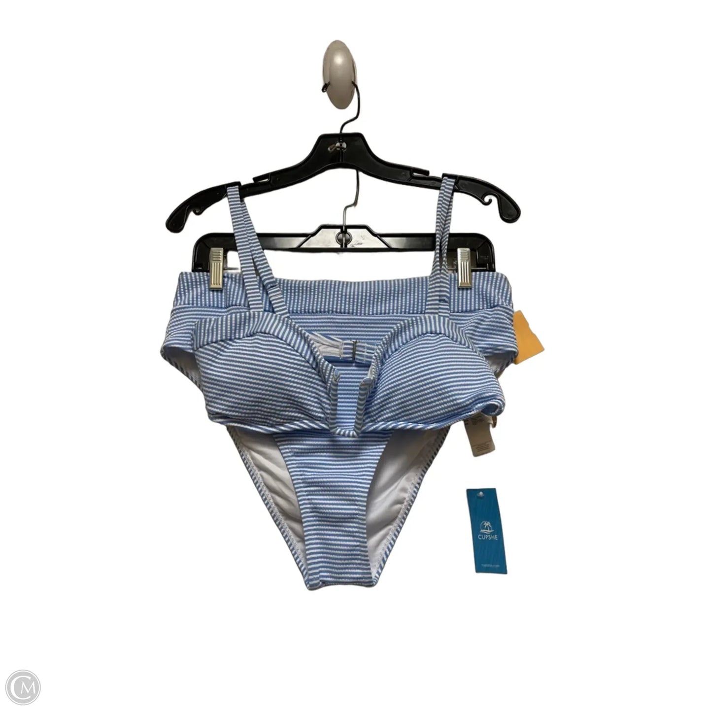 Swimsuit 2pc By Cupshe In Striped Pattern, Size: L