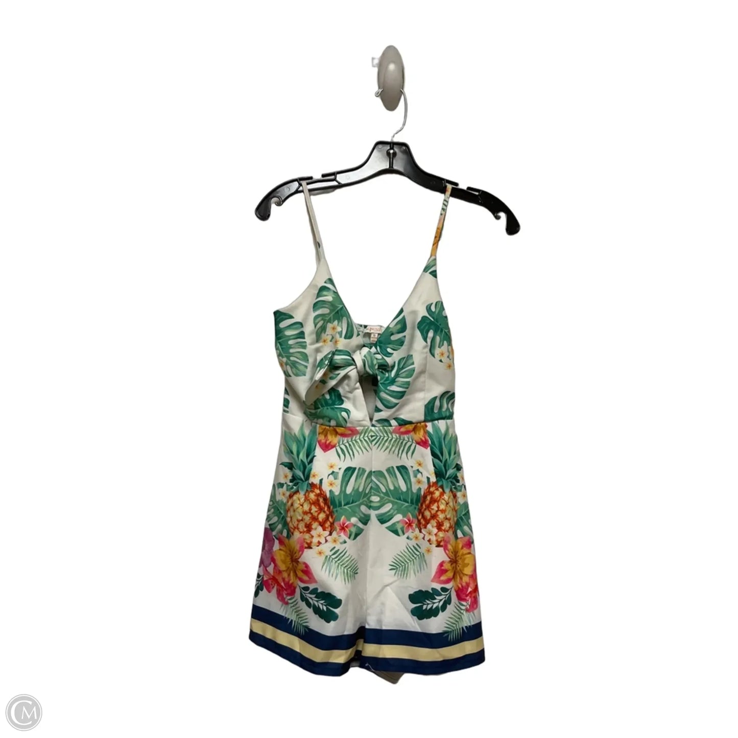 Romper By Clothes Mentor In Tropical Print, Size: S