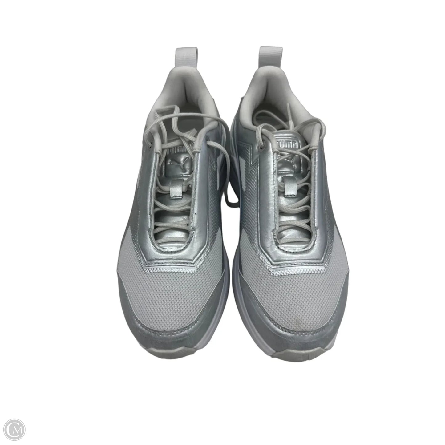 Shoes Sneakers By Puma In Silver, Size: 7.5