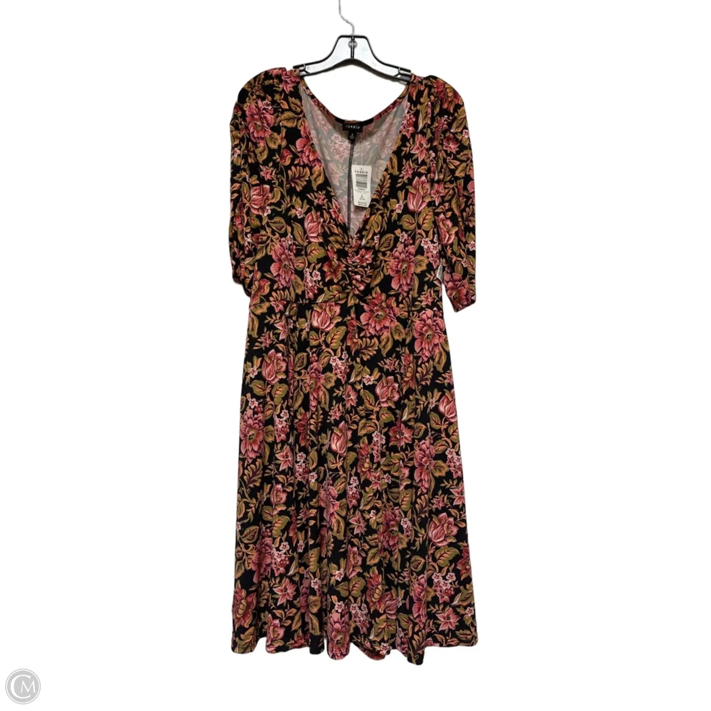 Dress Casual Short By Torrid In Floral Print, Size: 3x
