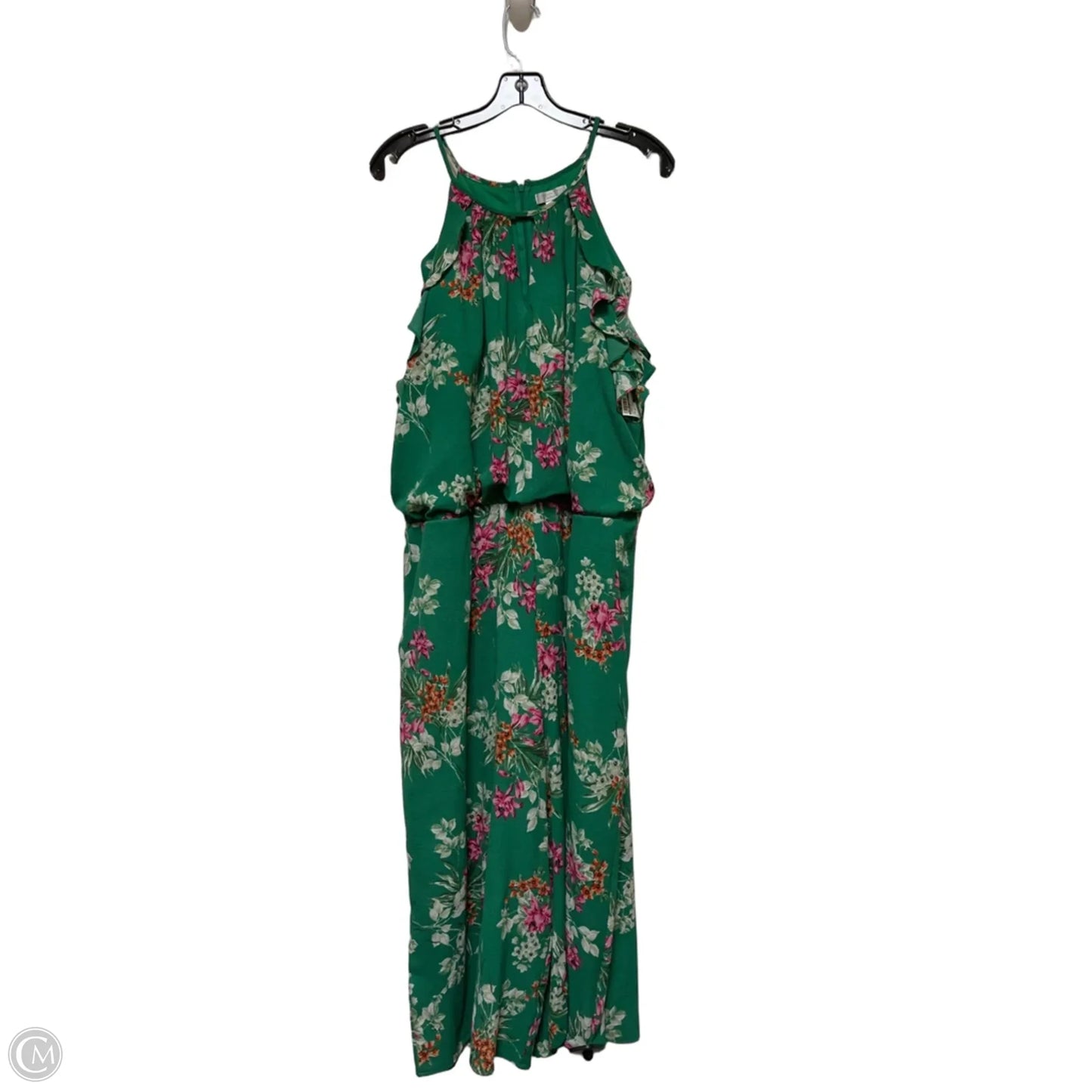 Jumpsuit By London Times In Floral Print, Size: 2x