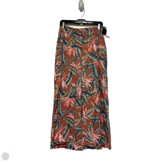 Pants Wide Leg By Loft In Tropical Print, Size: 8