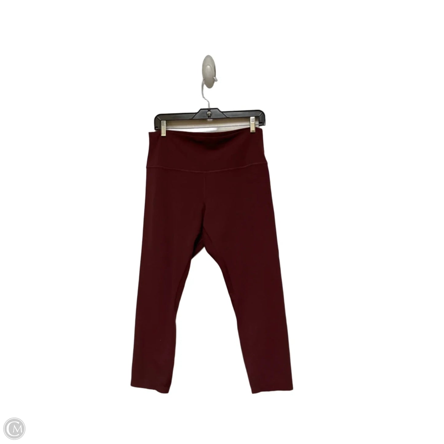 Athletic Leggings By Lululemon In Maroon, Size: 12