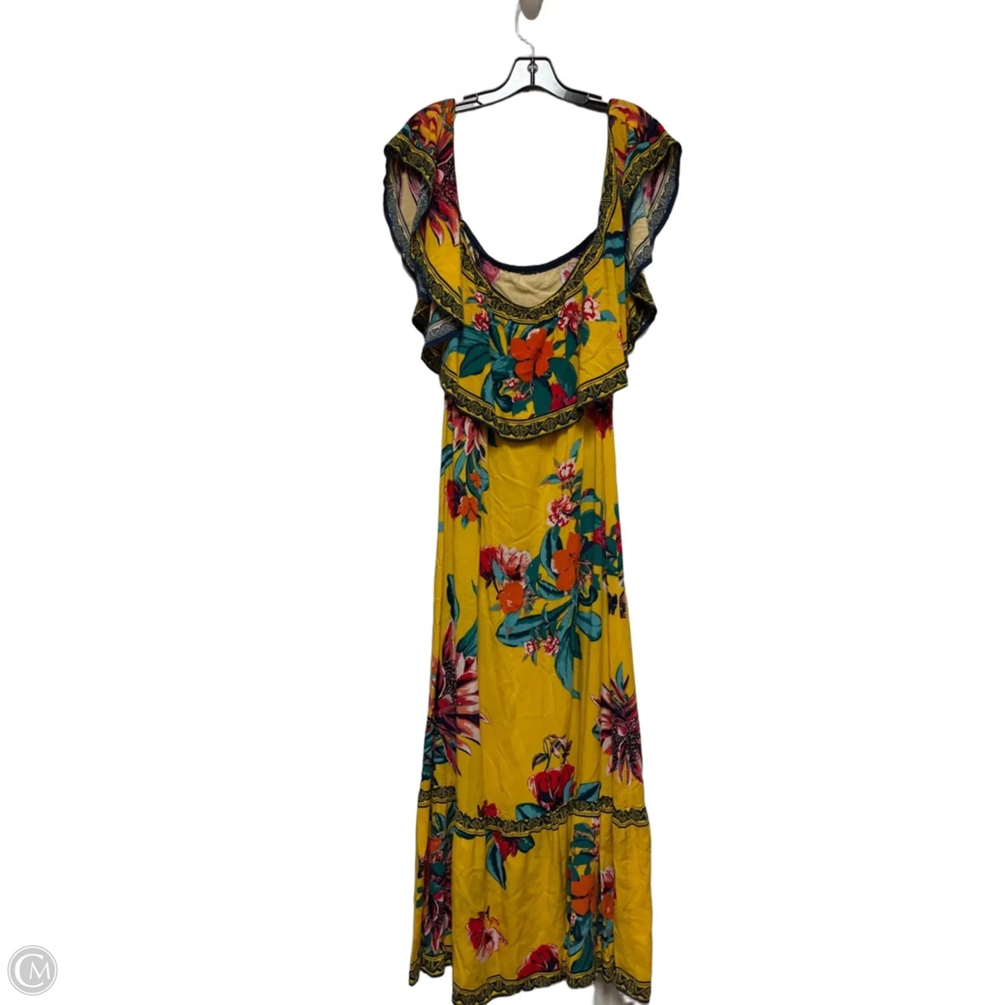 Dress Casual Maxi By Flying Tomato In Floral Print, Size: L