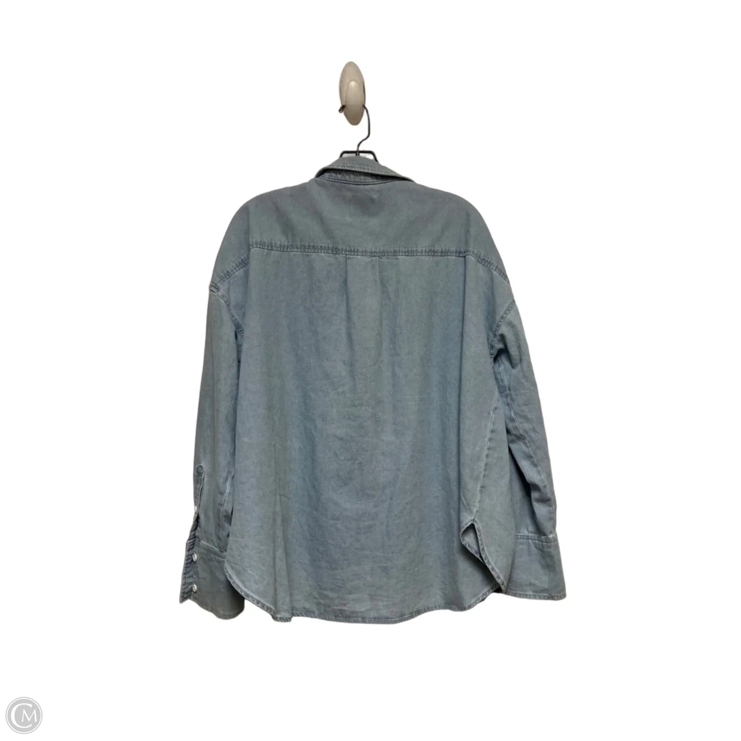 Top Long Sleeve By Disney In Blue, Size: L