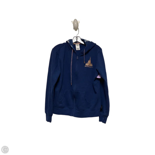 Sweatshirt Hoodie By Disney Store In Navy, Size: L