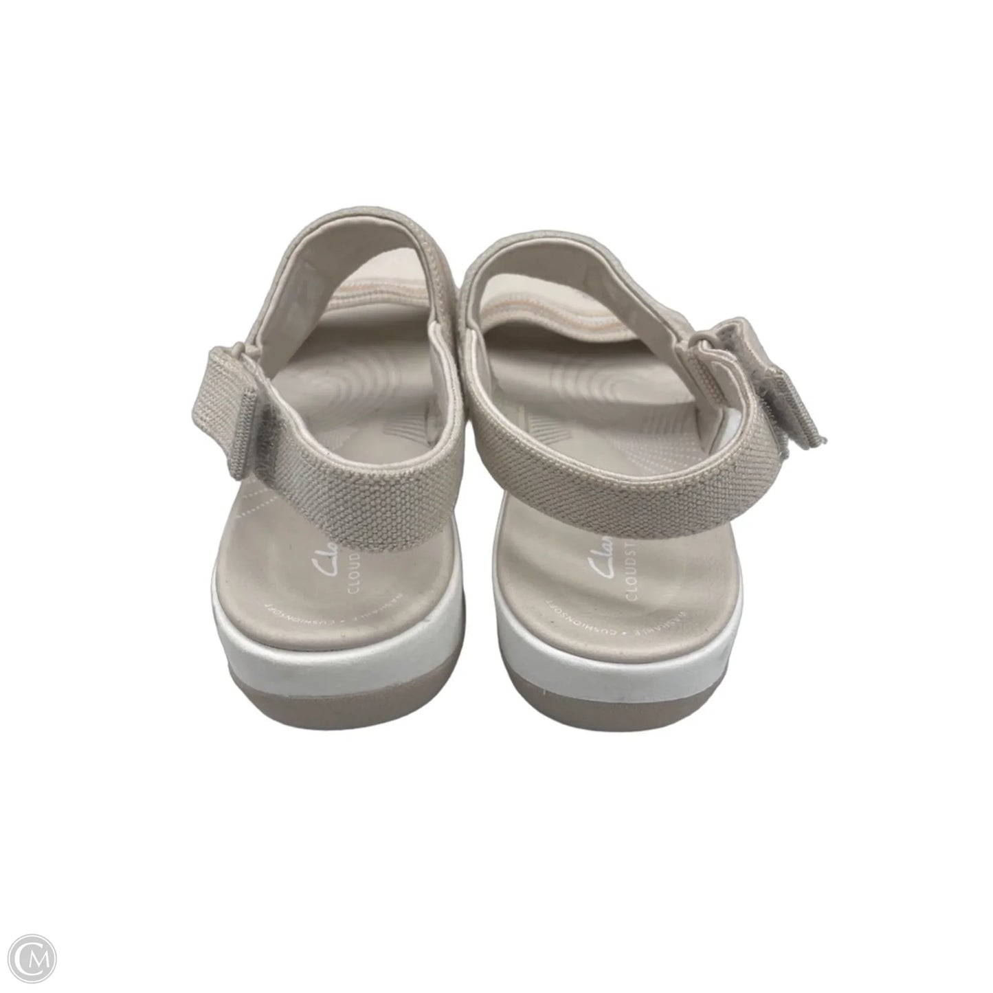 Sandals Flats By Clarks In Tan, Size: 10
