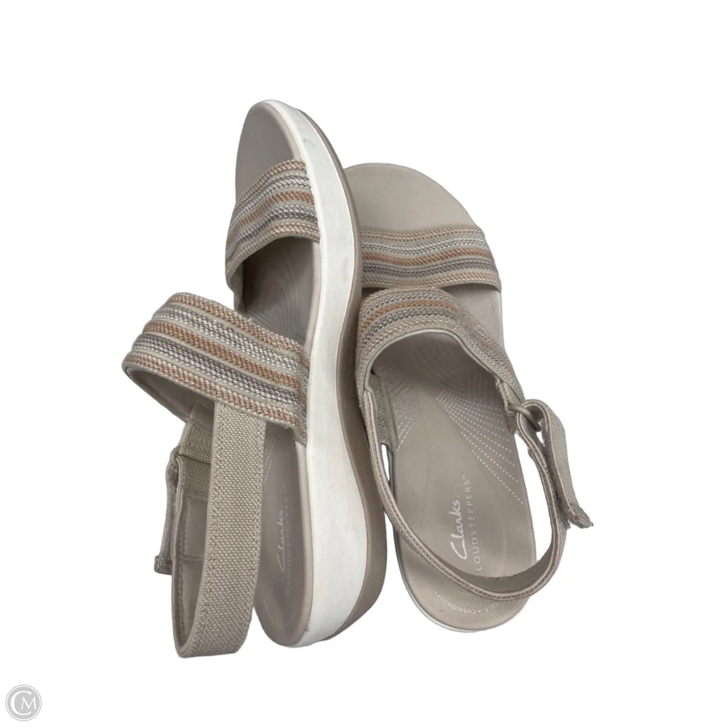 Sandals Flats By Clarks In Tan, Size: 10