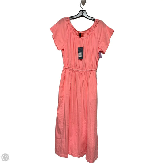 Dress Casual Midi By Universal Thread In Pink, Size: L