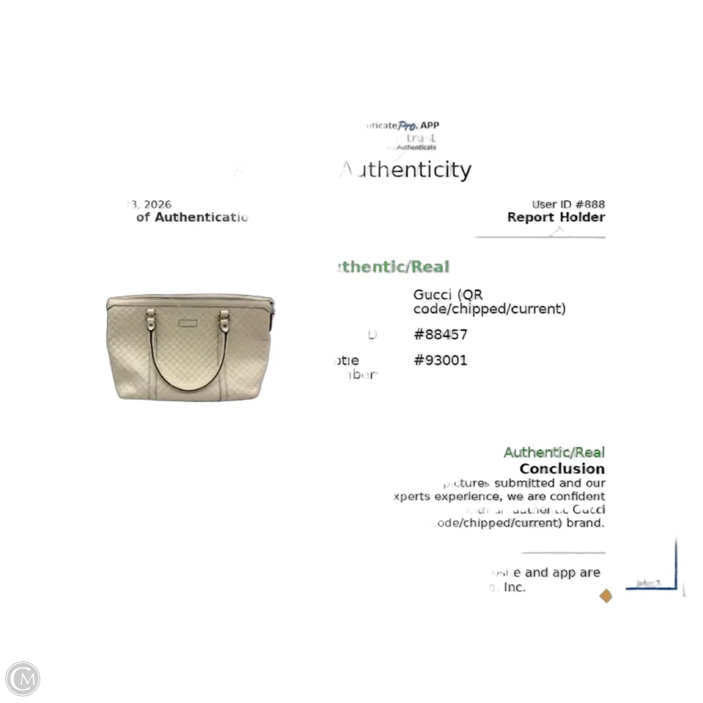 Handbag Luxury Designer By Gucci, Size: Large