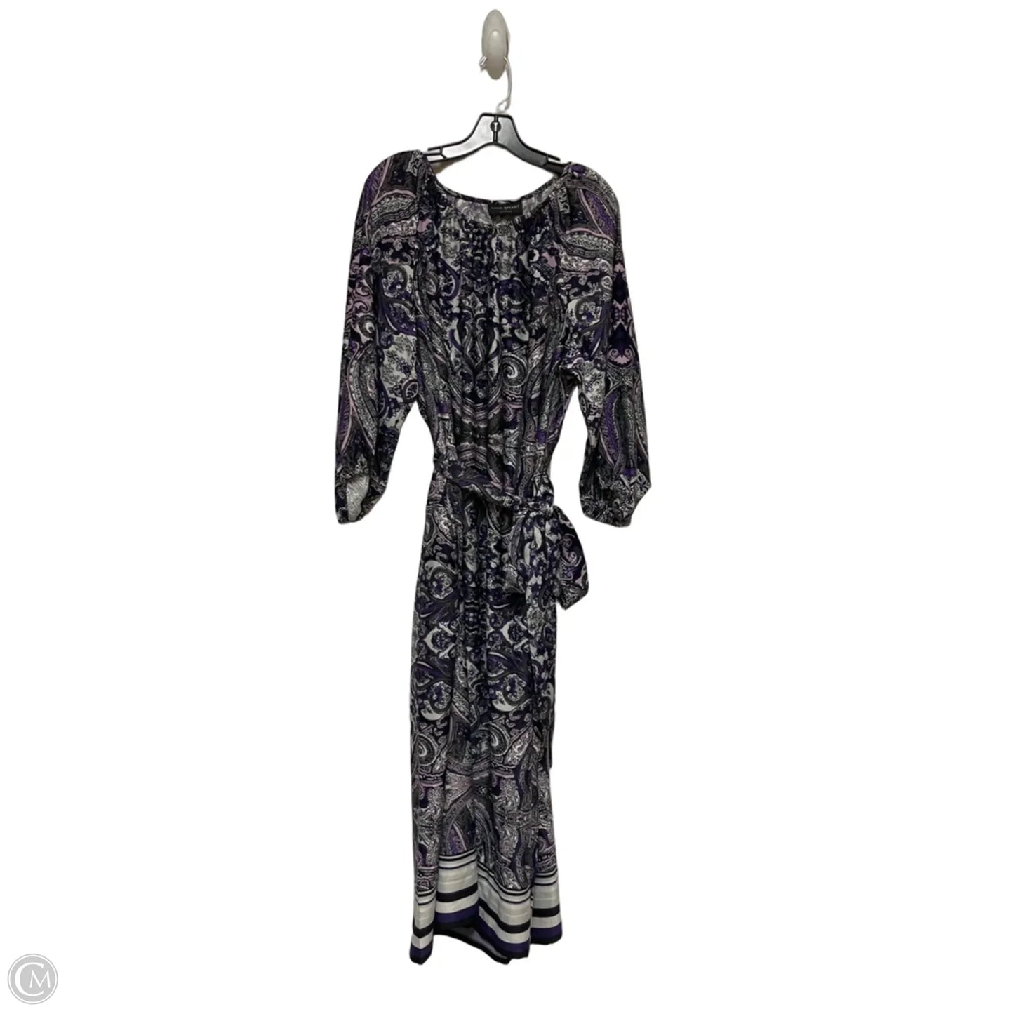 Dress Casual Maxi By Lane Bryant In Purple & White, Size: 2x