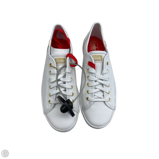 Shoes Sneakers By Keds In Gold & White, Size: 6.5