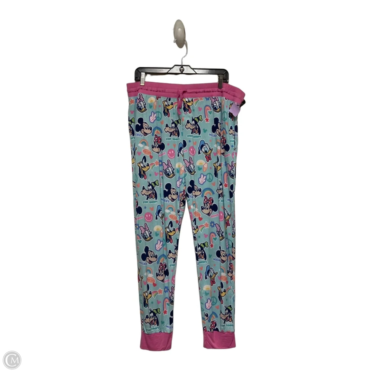 Pajamas 2pc By Disney In Blue & Pink, Size: Xl