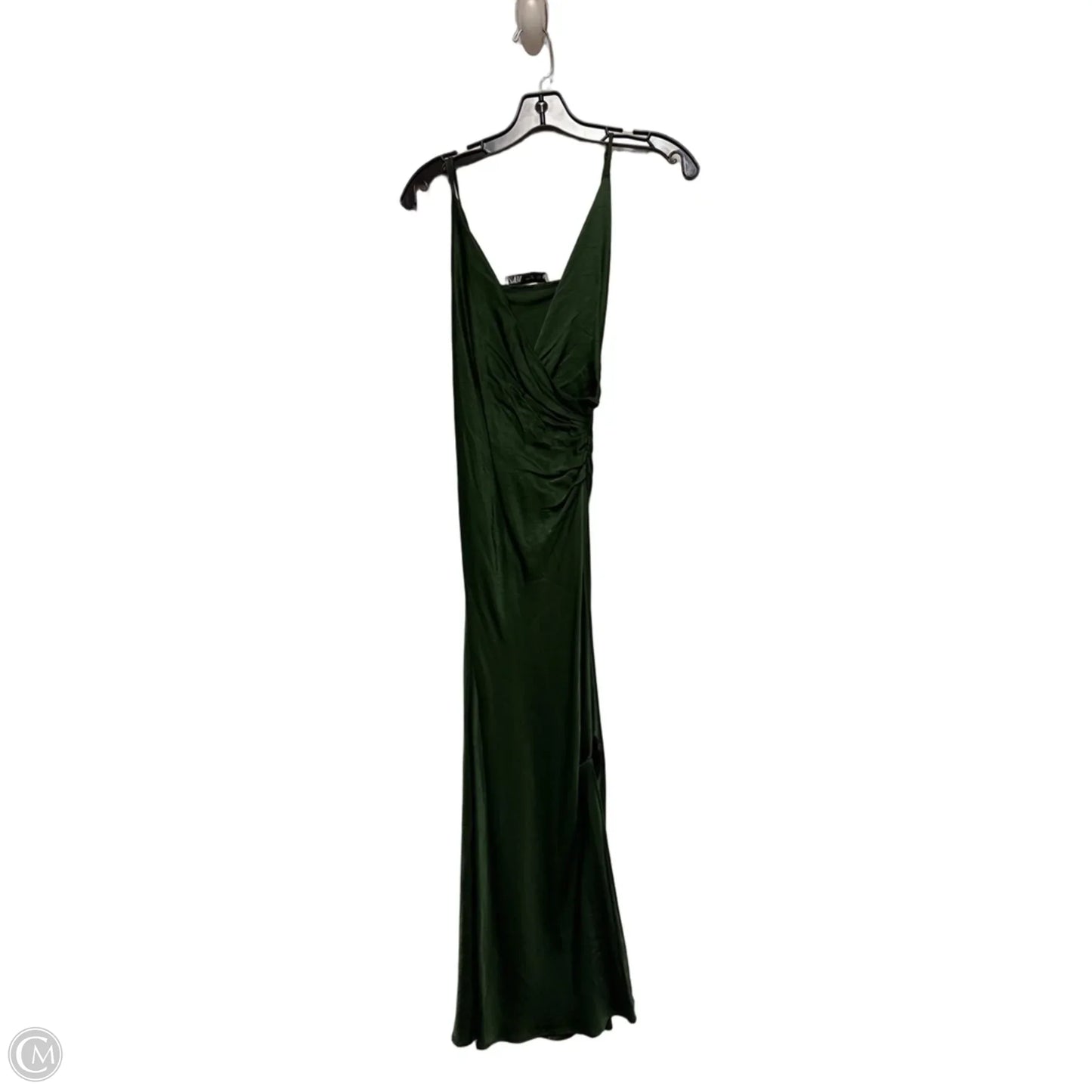 Dress Casual Midi By Zara In Green, Size: Xs