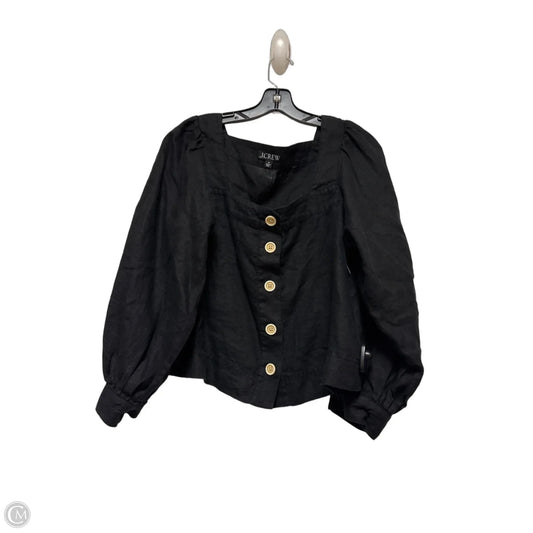 Top Long Sleeve By J. Crew In Black, Size: M