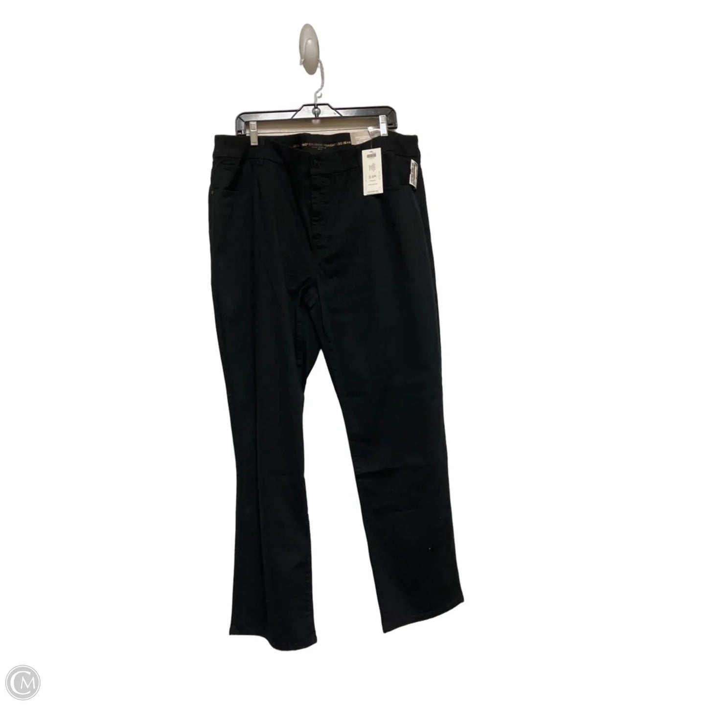 Jeans Straight By Chicos In Black, Size: 18