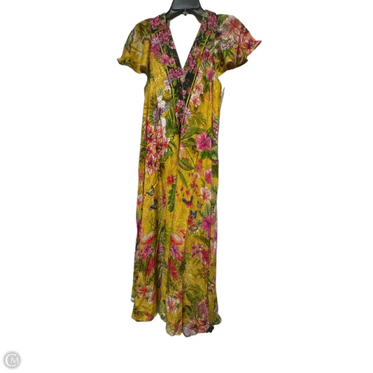 Dress Casual Maxi By Johnny Was In Floral Print, Size: L