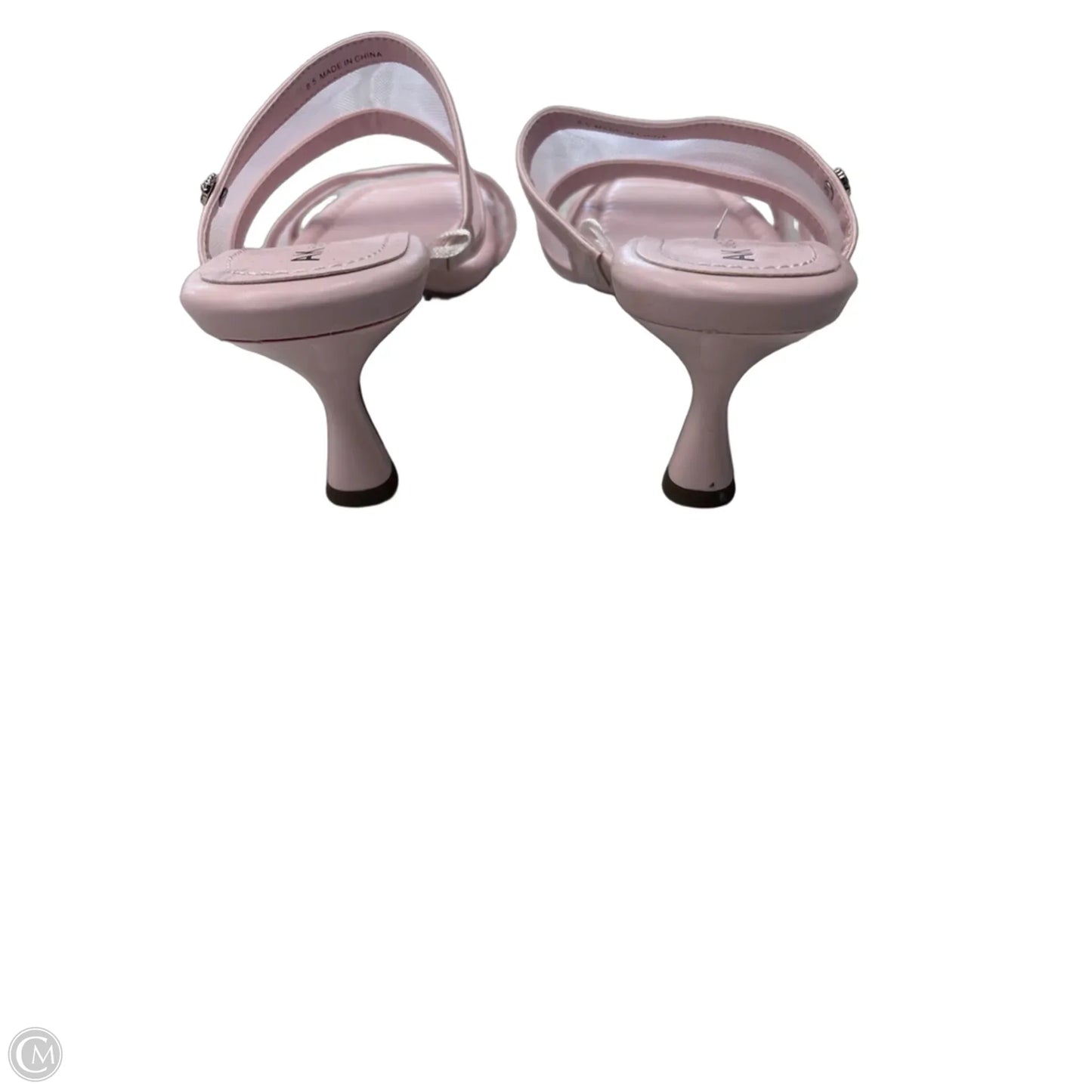 Sandals Heels Kitten By Anne Klein In Pink, Size: 8.5