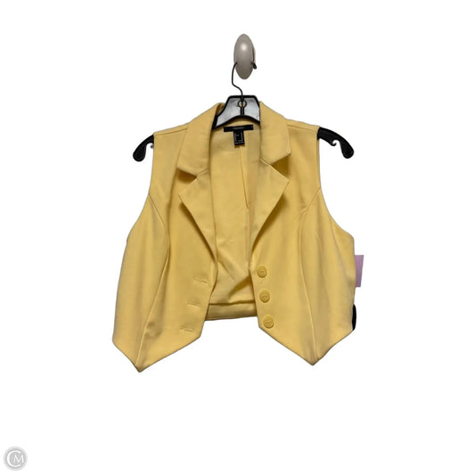 Vest Other By Forever 21 In Yellow, Size: M