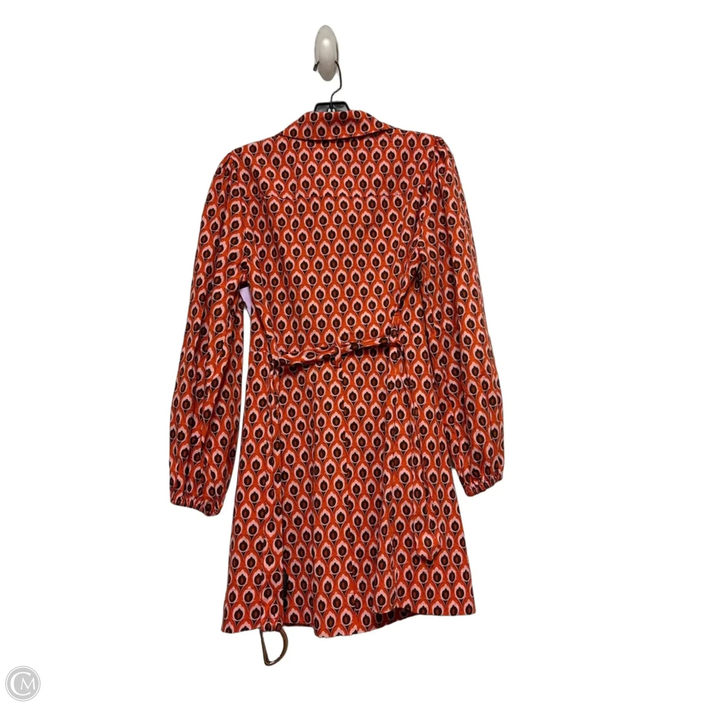 Dress Casual Short By Zara In Orange & Pink, Size: S