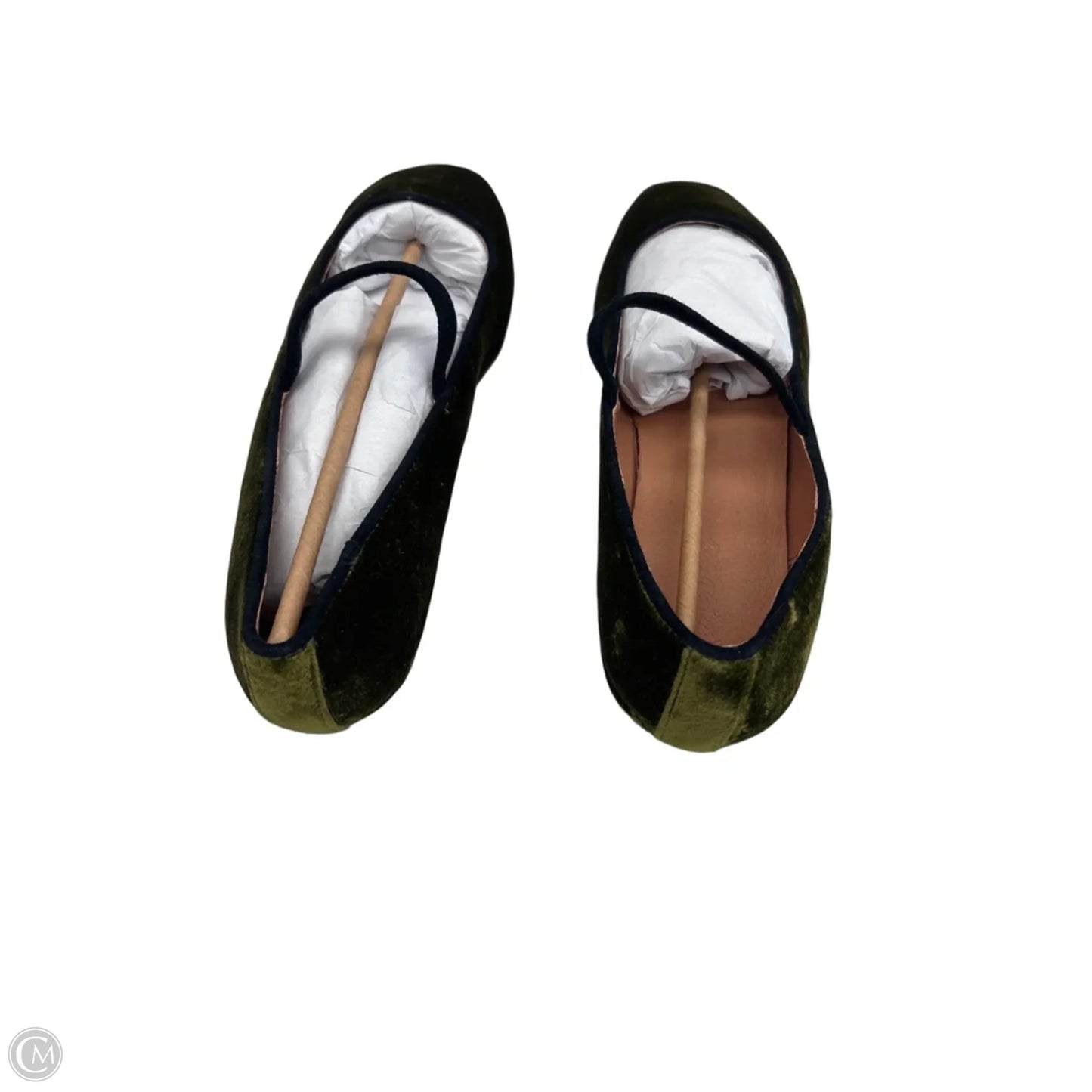 Shoes Flats By Madewell In Green, Size: 9.5