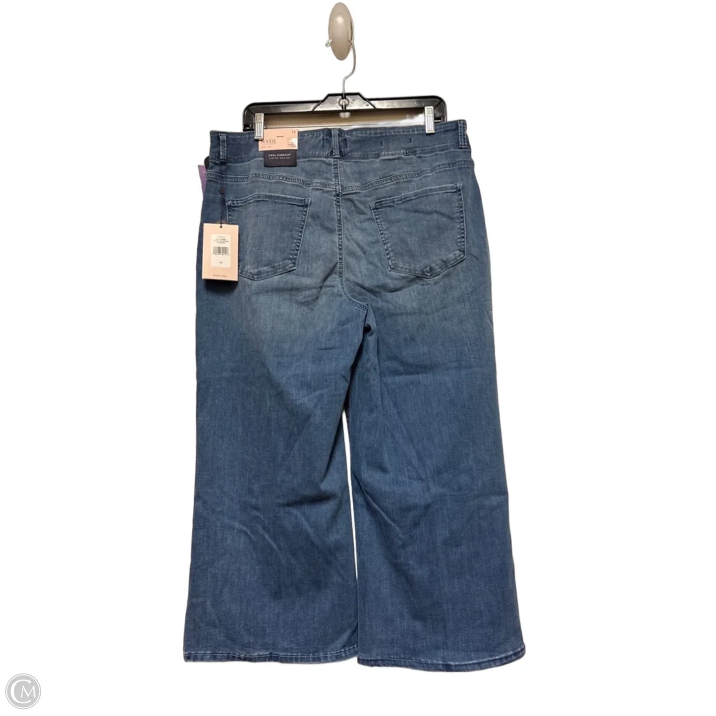 Jeans Wide Leg By Not Your Daughters Jeans In Blue Denim, Size: 14