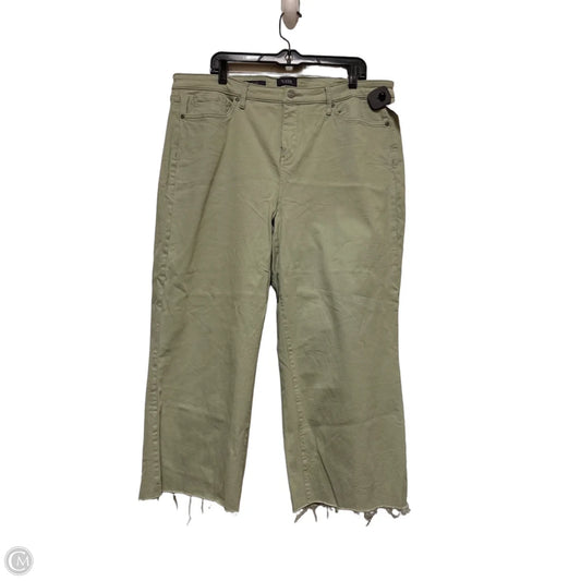 Jeans Wide Leg By Not Your Daughters Jeans In Green Denim, Size: 18