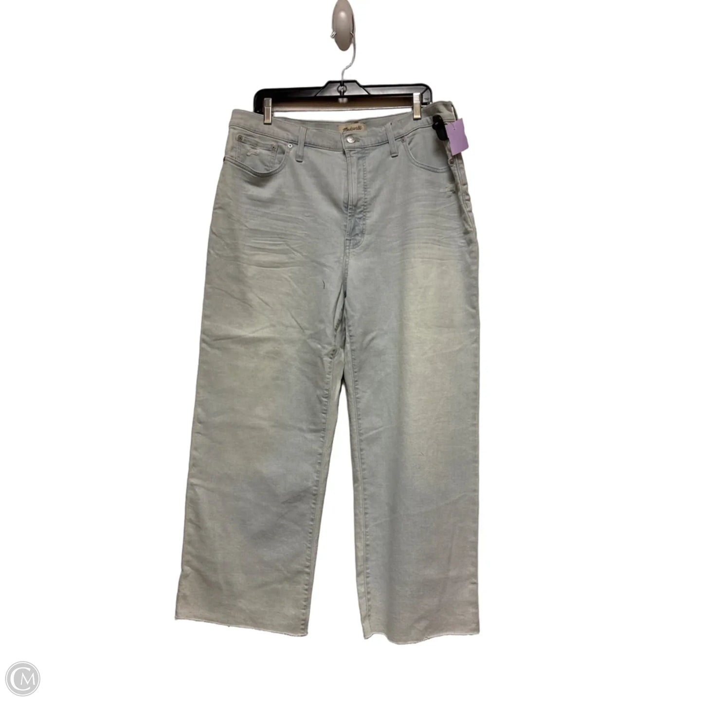 Jeans Wide Leg By Madewell In Blue Denim, Size: 14