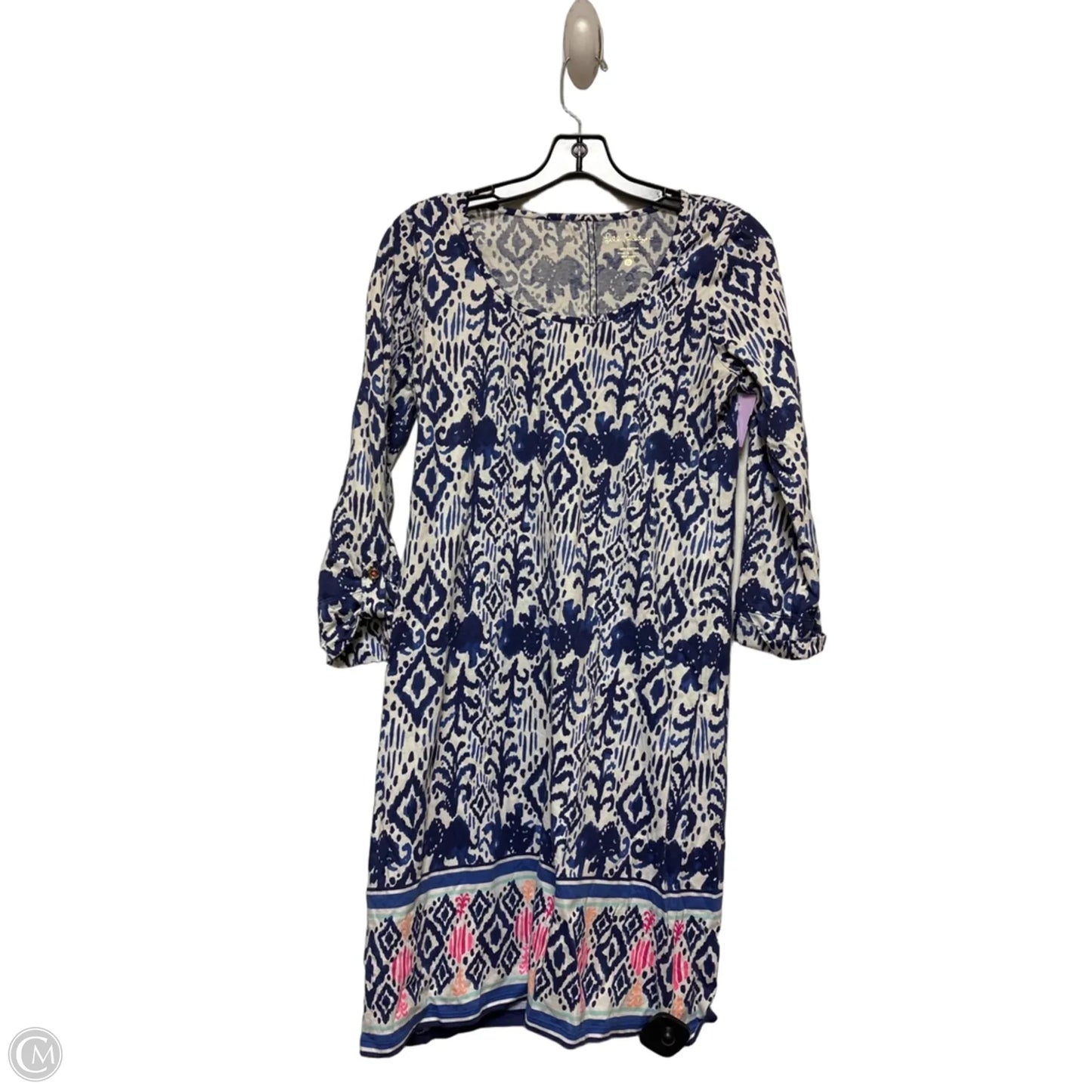 Dress Designer By Lilly Pulitzer In Blue & White, Size: S