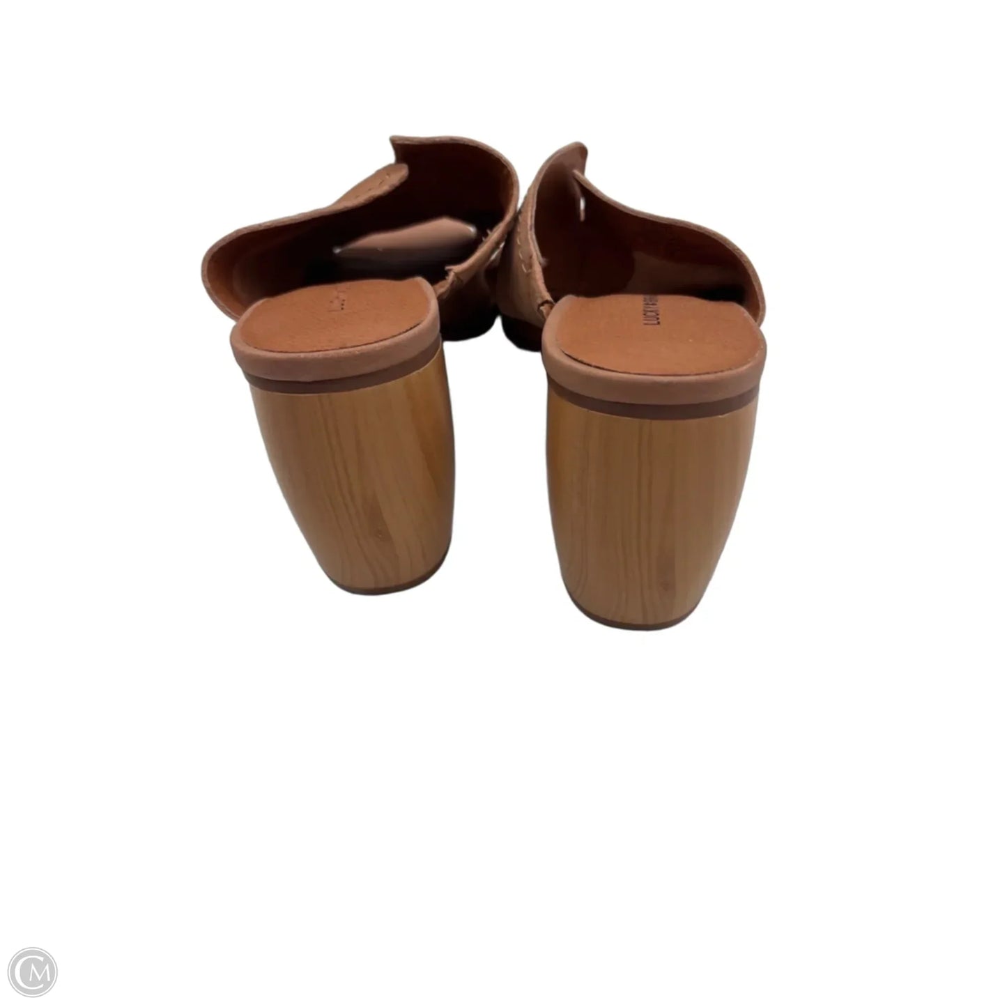 Sandals Heels Block By Lucky Brand In Brown, Size: 9.5