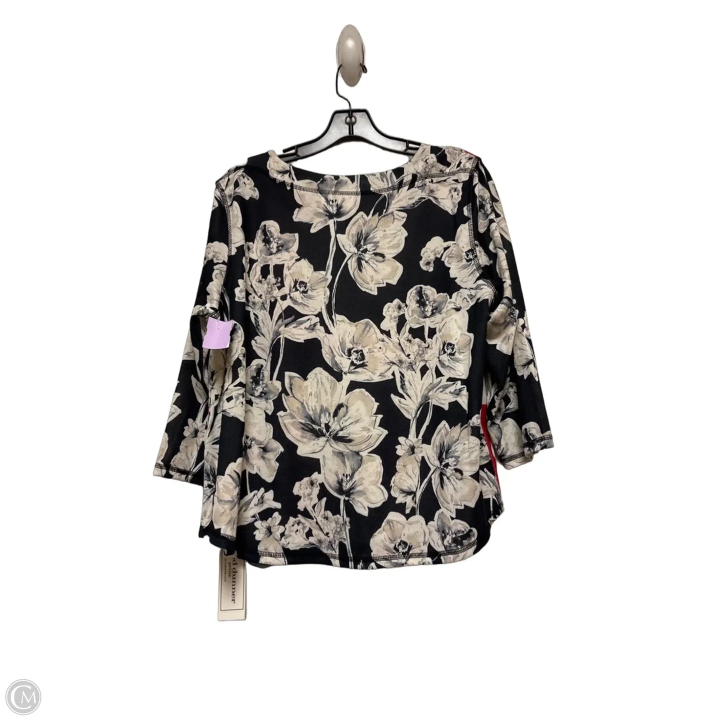 Top Short Sleeve By Alfred Dunner In Floral Print, Size: Lp