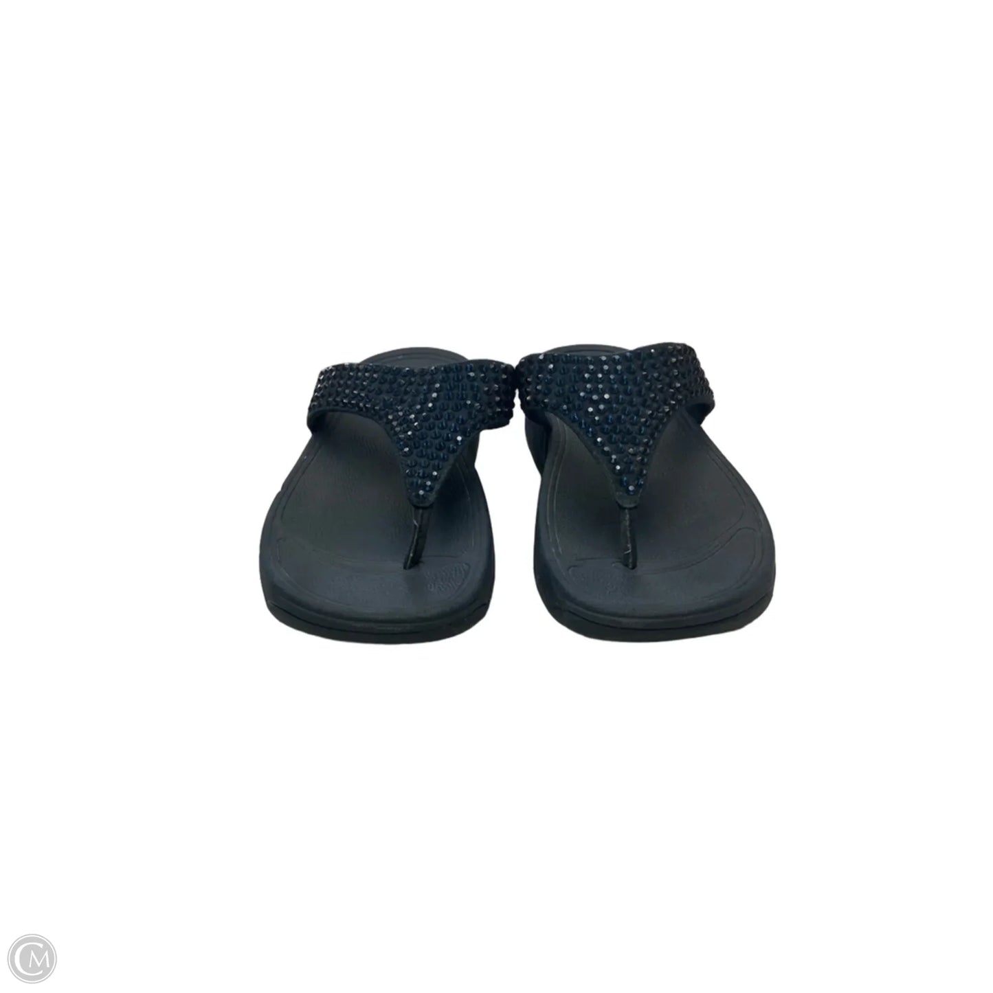 Sandals Heels Wedge By Fitflop In Blue, Size: 6