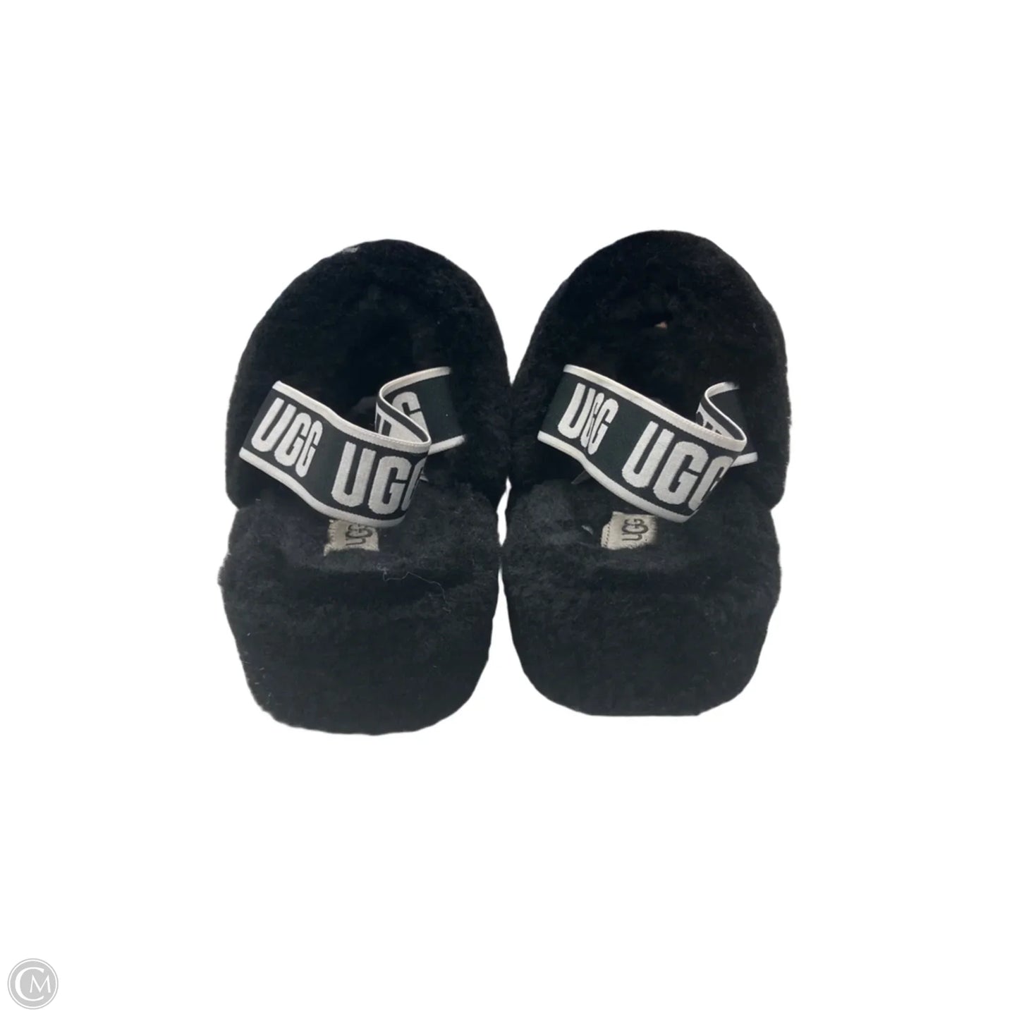 Slippers Designer By Ugg In Black, Size: 9