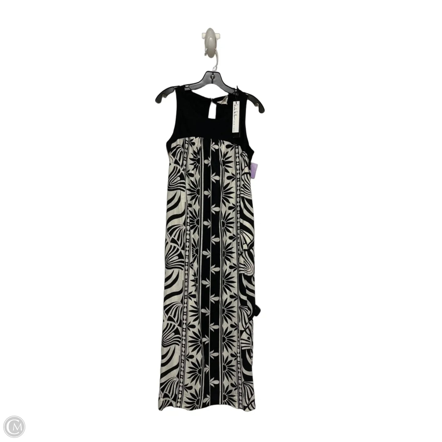 Dress Casual Maxi By Nicole Miller In Black & White, Size: Xs